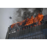 A 60kg load-bearing high-rise building water spraying and fire extinguishing drone