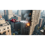 A 60kg load-bearing high-rise building water spraying and fire extinguishing drone